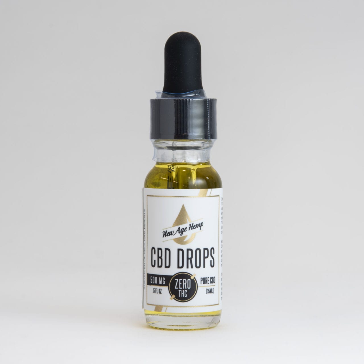 CBD DROPS 500 MG Pure CBD Zero THC | New Age Hemp LLC